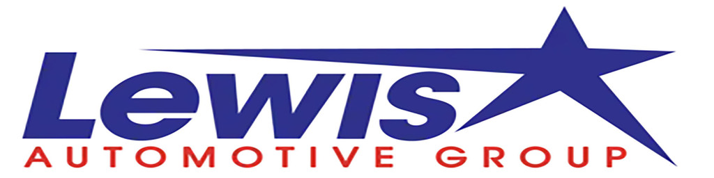 A logo displays the word "Lewis" in blue capital letters with a star symbol on the right.