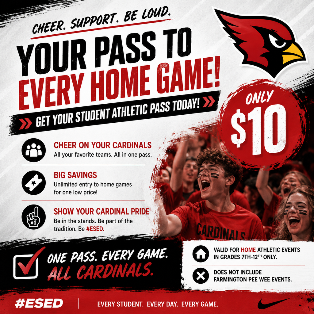 An advertisement offers a $10 pass for all Cardinals home games. It shows a group of cheering fans.