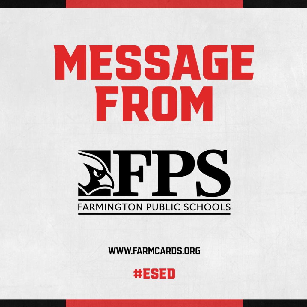 White background with red and black text. "MESSAGE FROM" in large red letters. "FPS" in smaller red letters with a black outline.