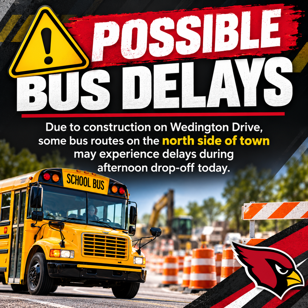 Bus delays on north side of town graphic