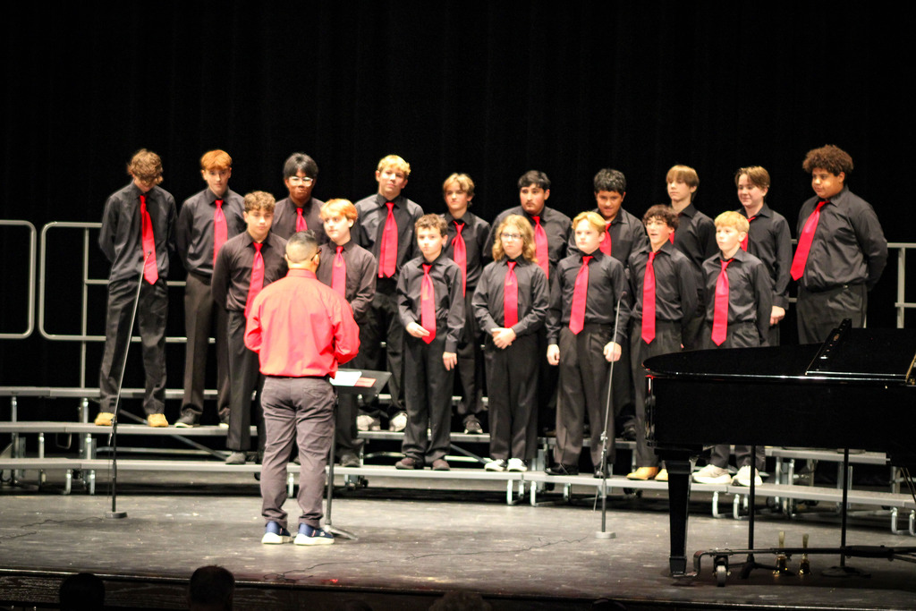 FJHS Choir on stage