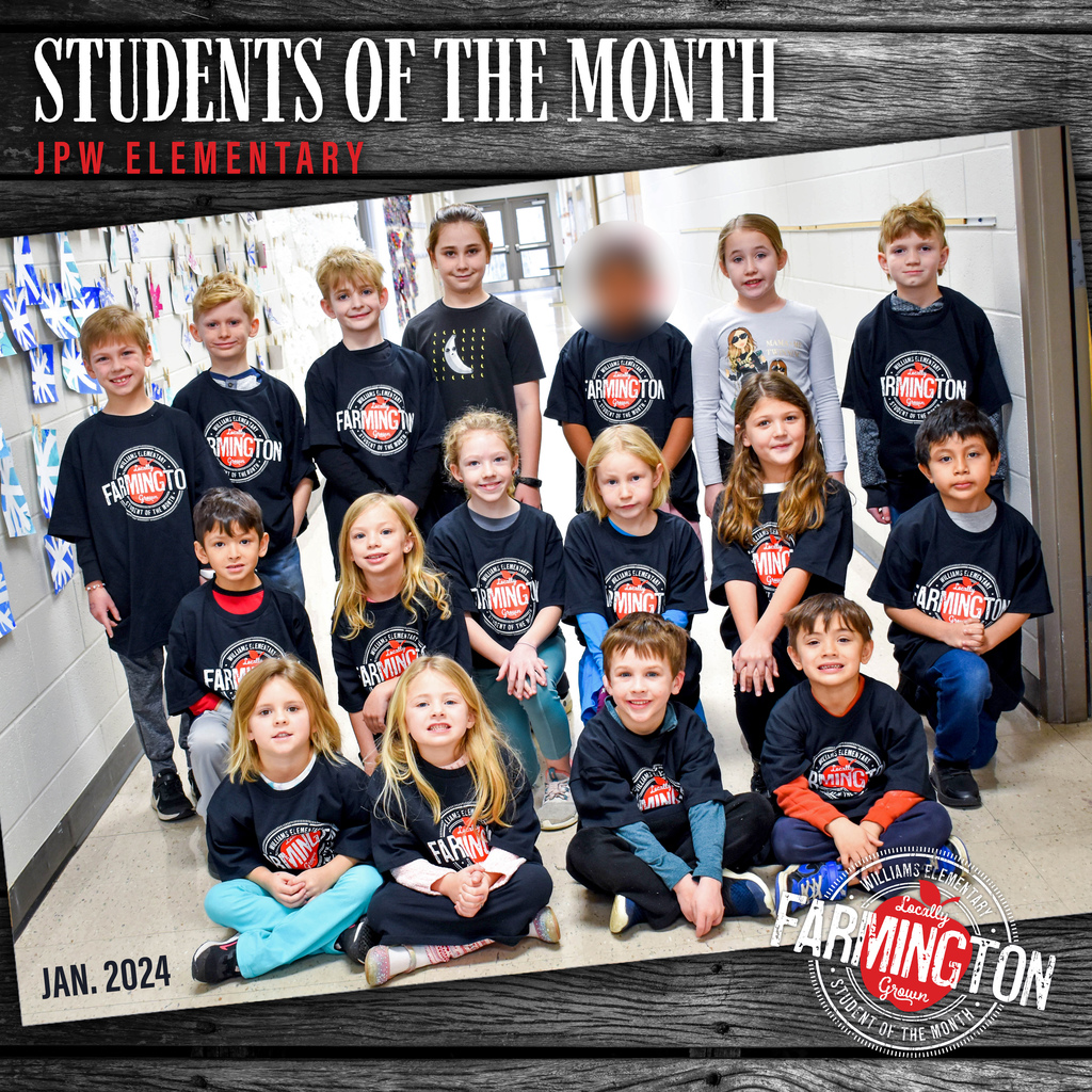 Group photo of JPW Students of the Month for January