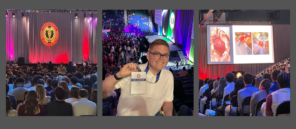 Aiden Farrow at the Congress of Future Medical Leaders