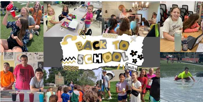 collage of pictures of students 