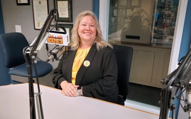 Dr. Jeri Kay Hardy in KREI Radio studio
