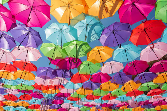 colorful umbrellas