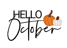 Hello October with pumpkins