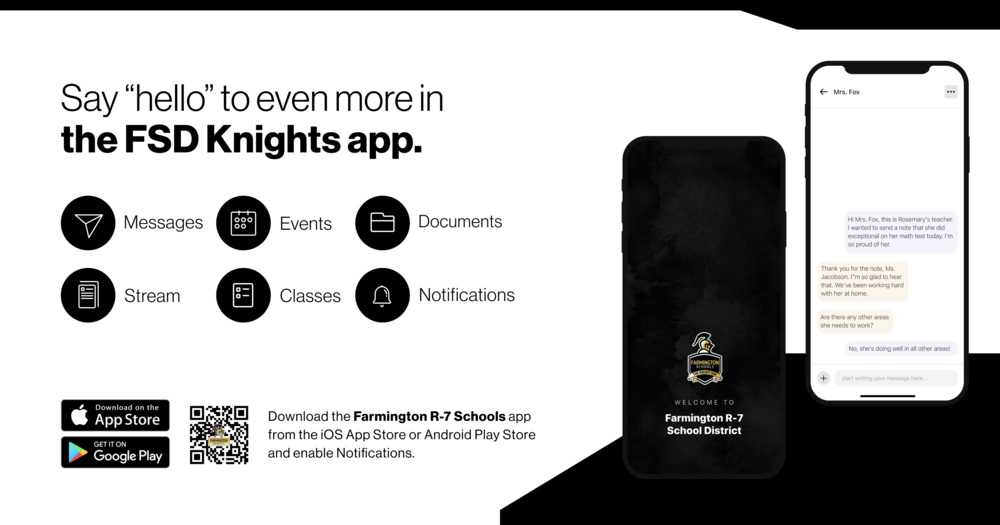 Say Hello To even more in the FSD Knights App