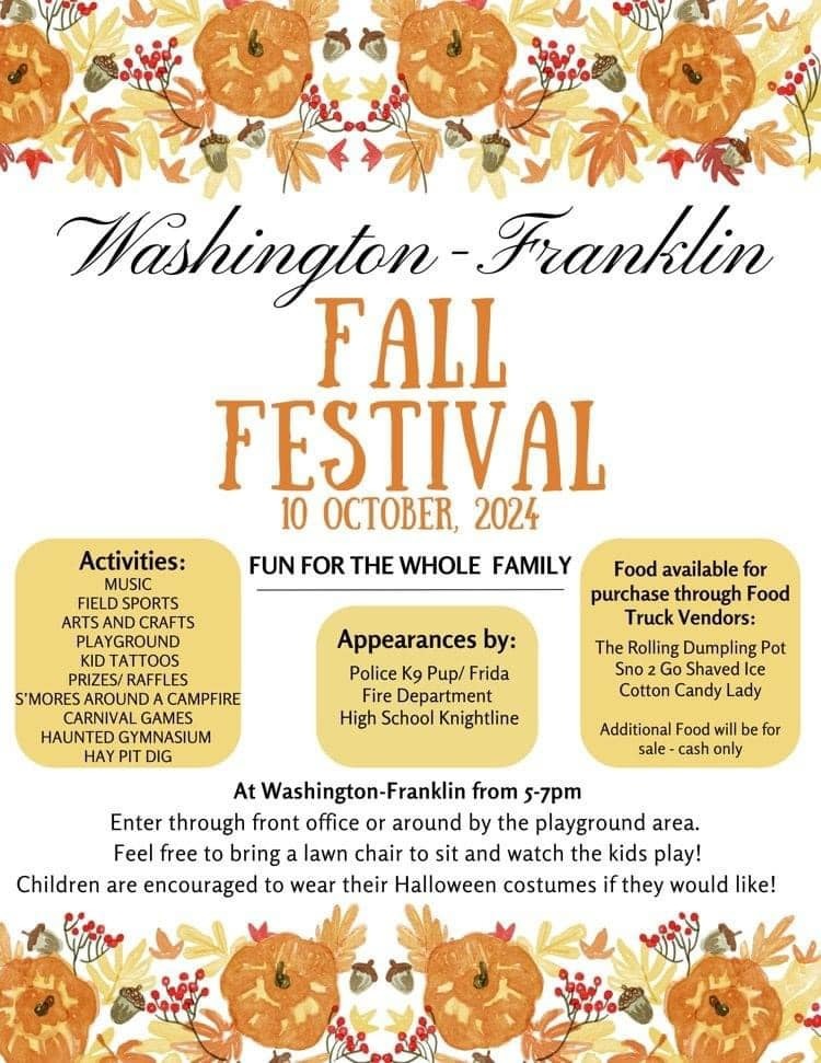 fall festival 10/10/24, 5-7pm