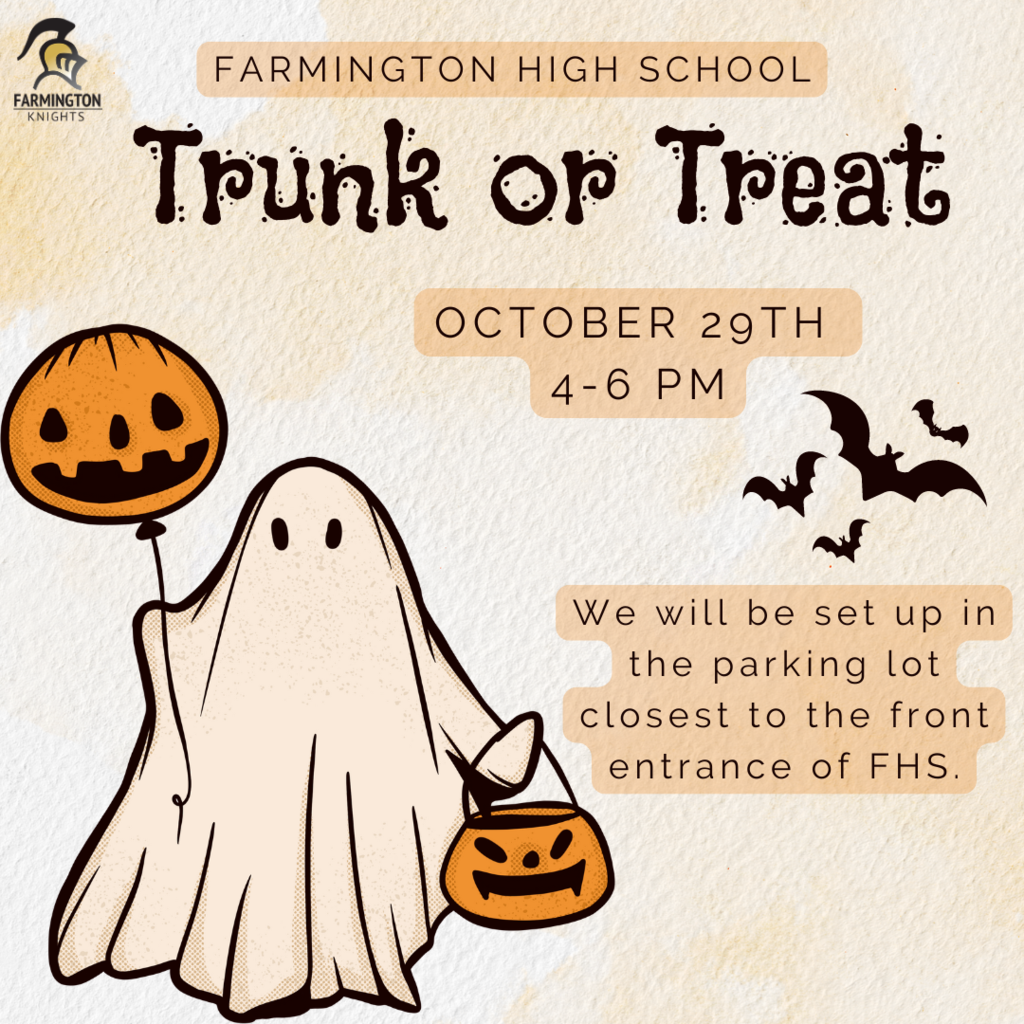 FHS Trunk or Treat October 29th 4-6 pm