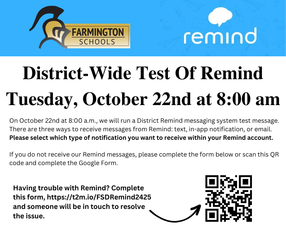District Wide Test of Remind