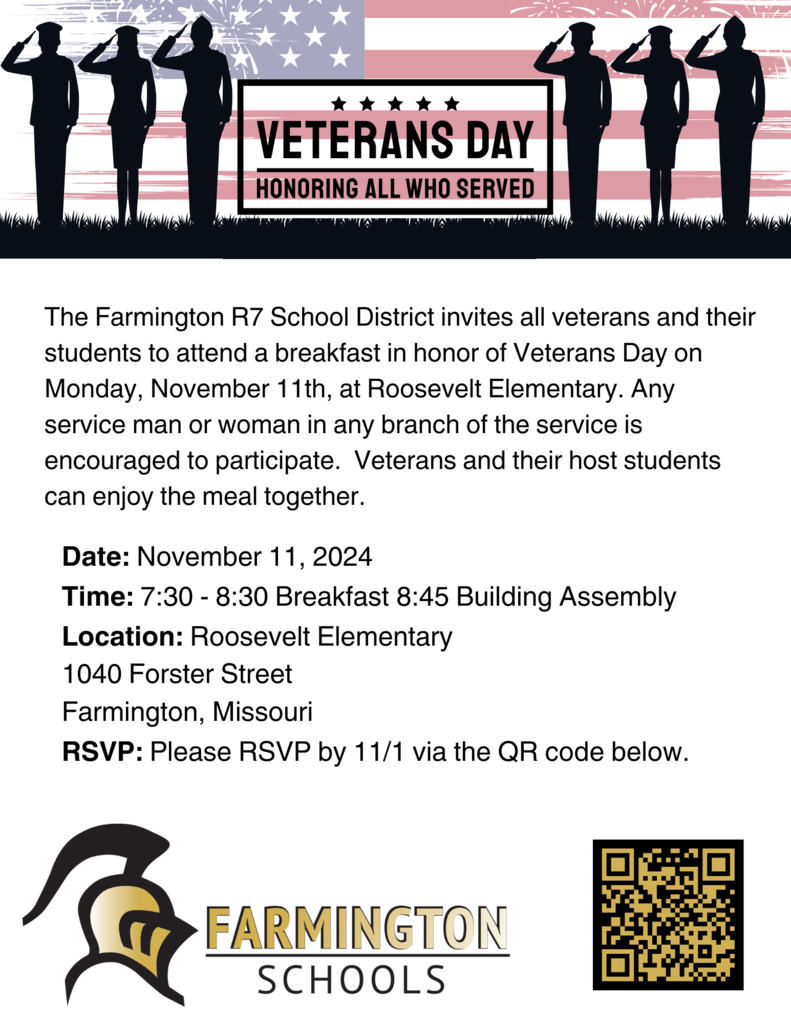 veterans day breakfast graphic