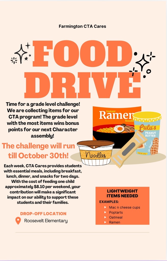 food drive flyer