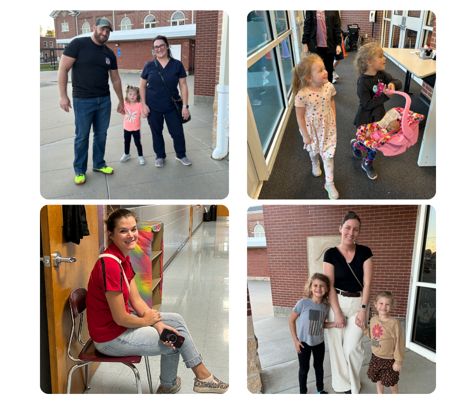 students, teachers and parents at conferences