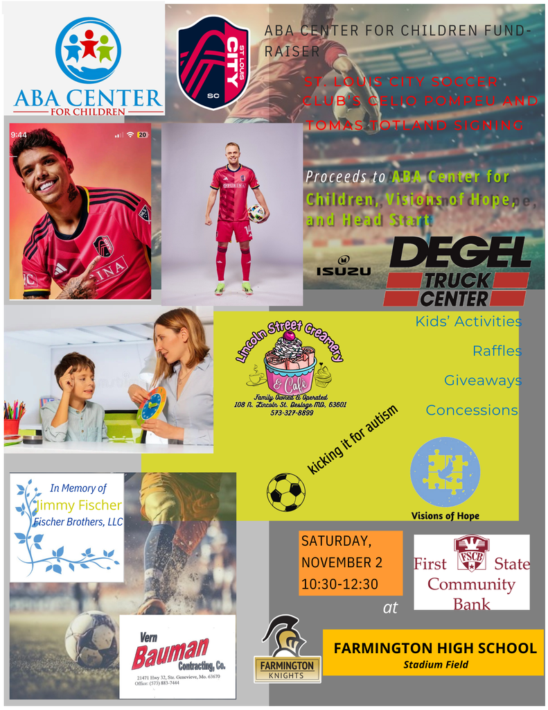 Kicking It For Autism Fundraiser flyer