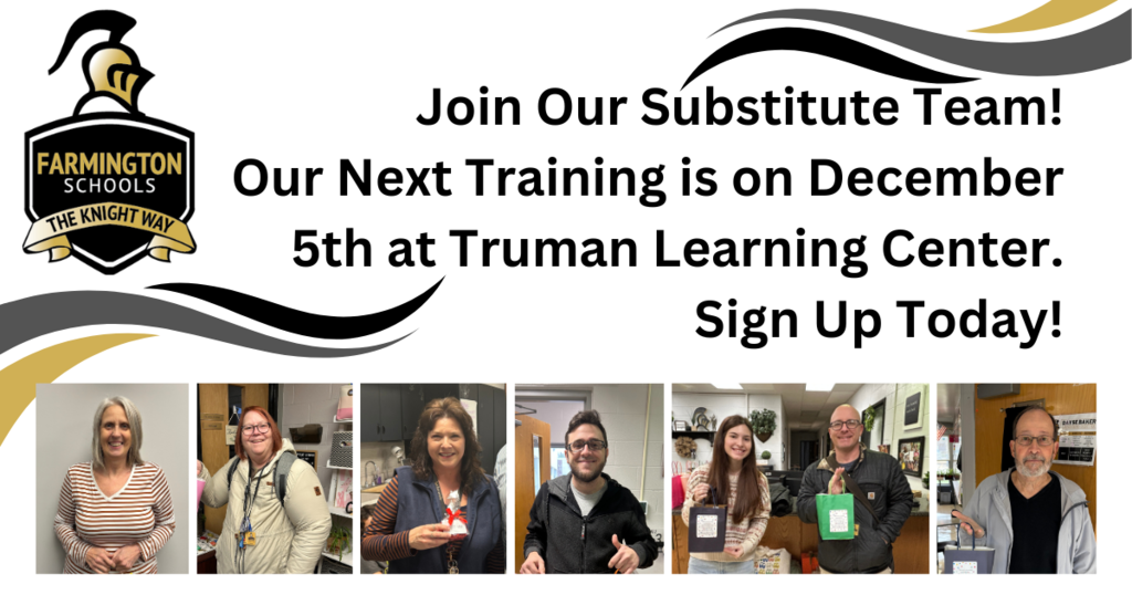 Join our Substitute Team