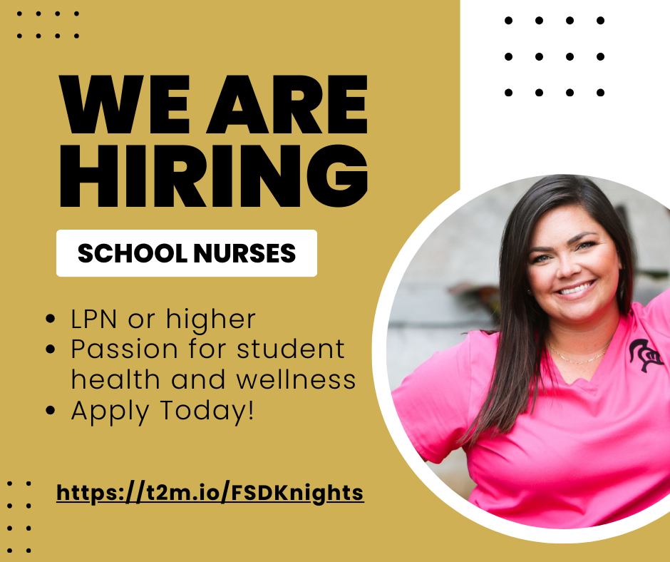 We are hiring - picture of a nurse