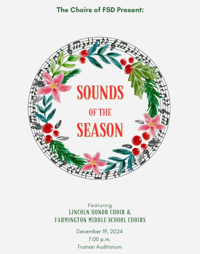 choir concert dec 19th 7pm at Truman