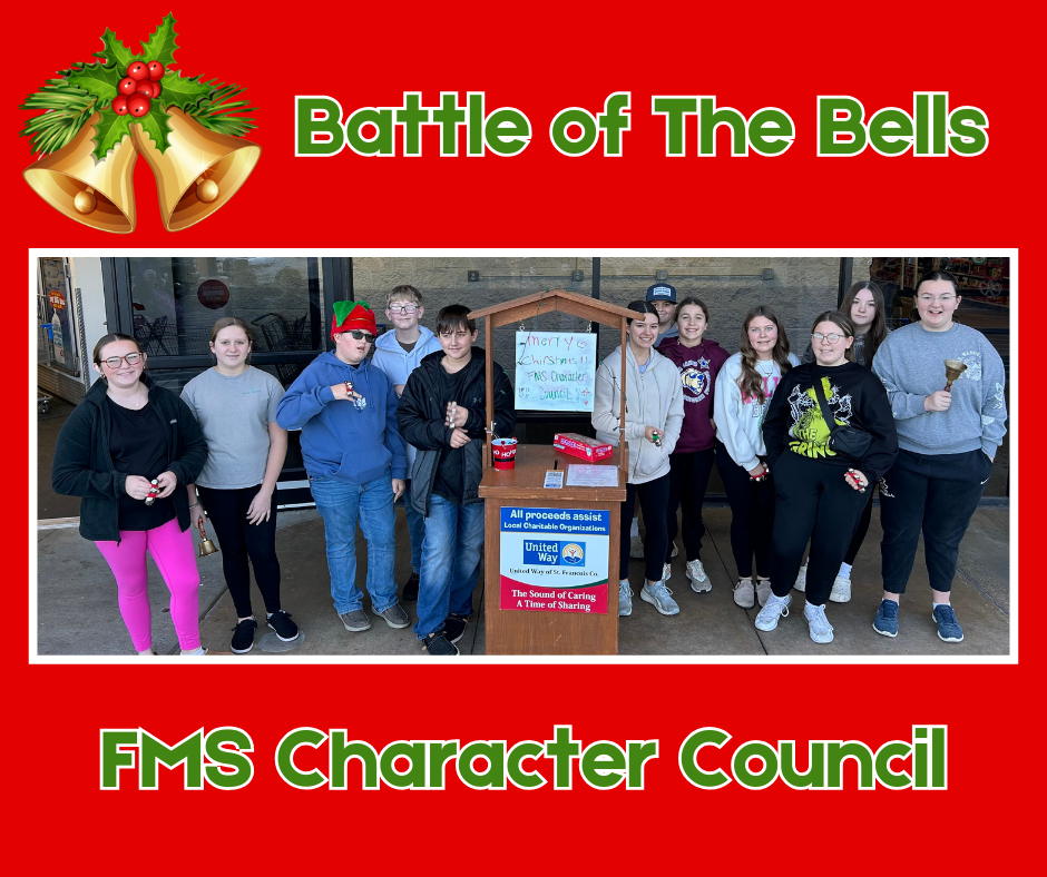 FMS Character Council Ringing The Bell at WalMart