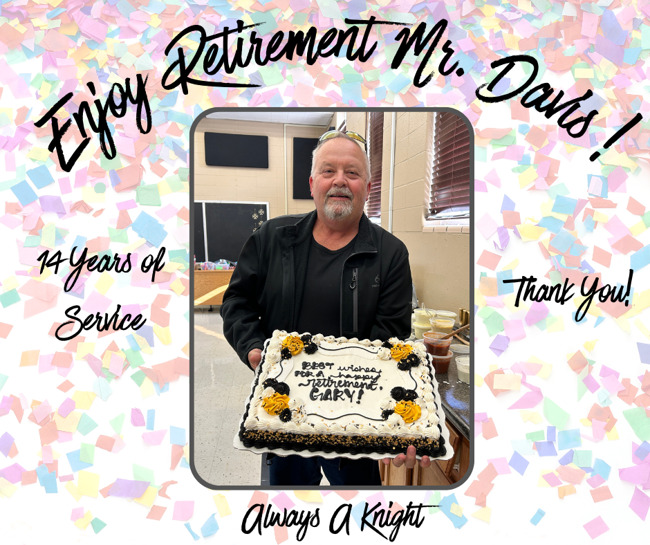 Enjoy Retirement Mr. Davis