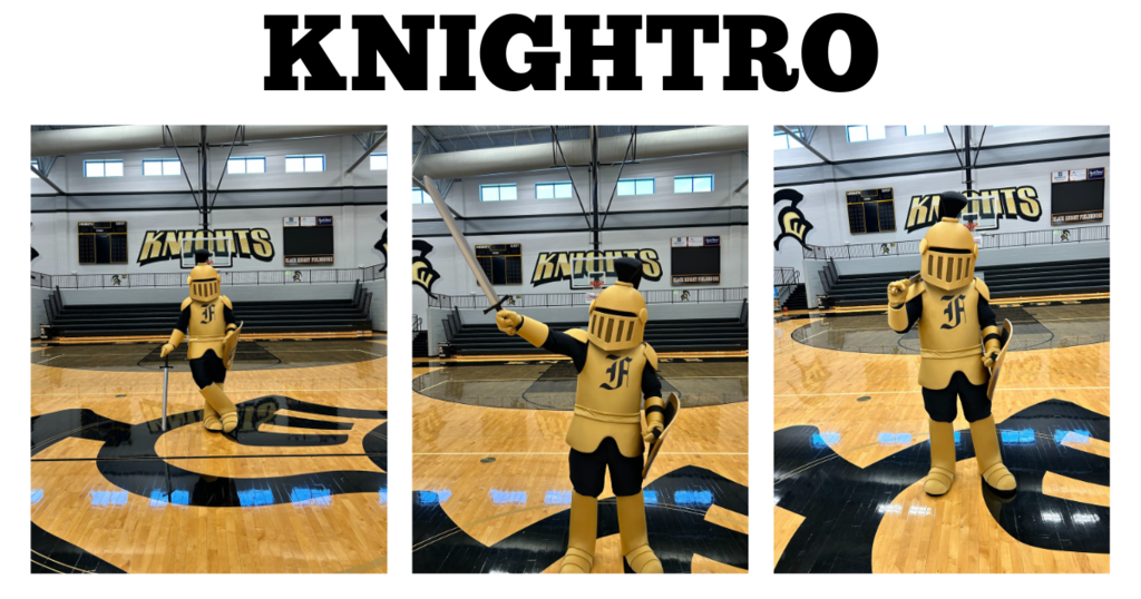 Knightro posing