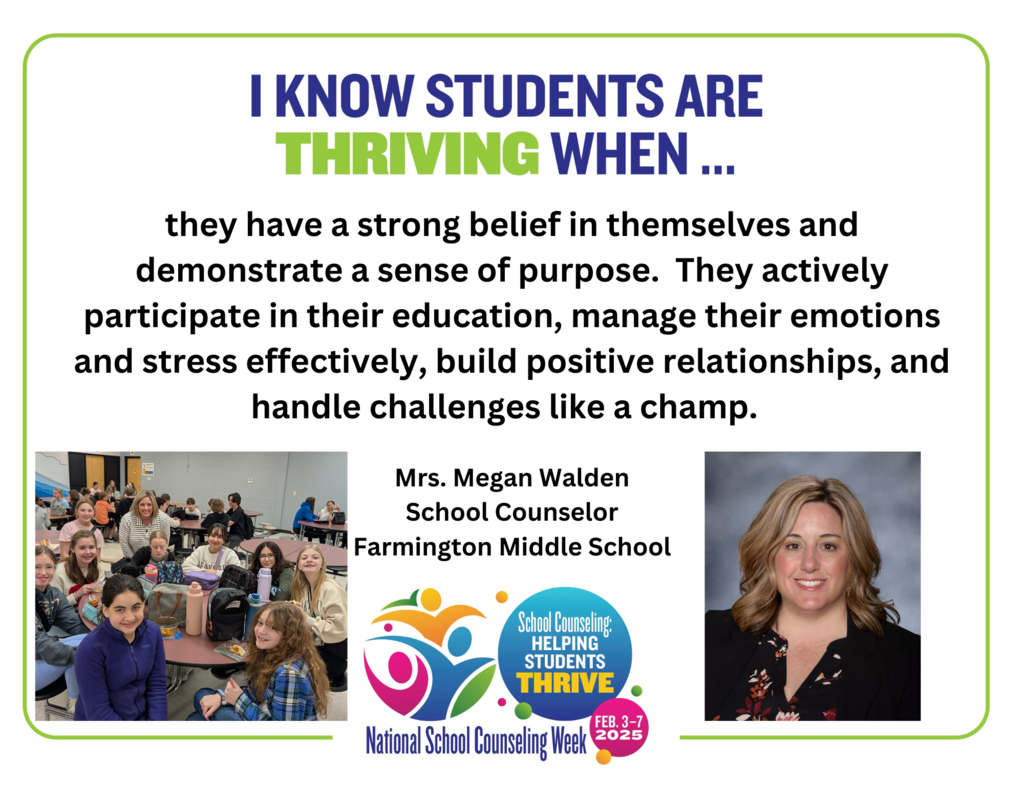 I know students are thriving when