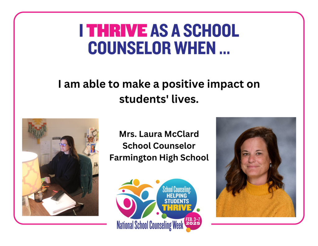 I thrive as a school counselor when