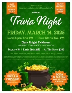 Trivia Night March 14, 2025