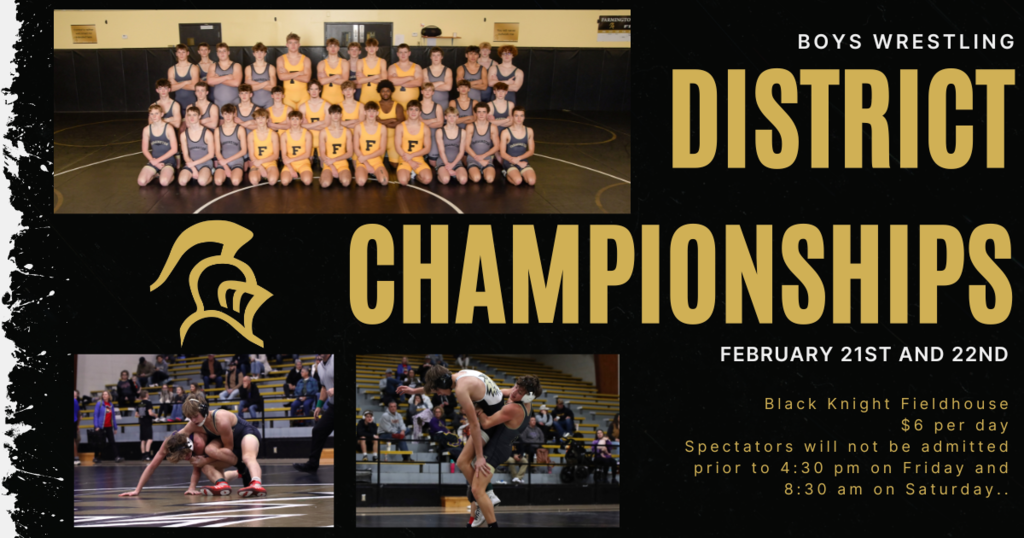 Boys Wrestling District Championships