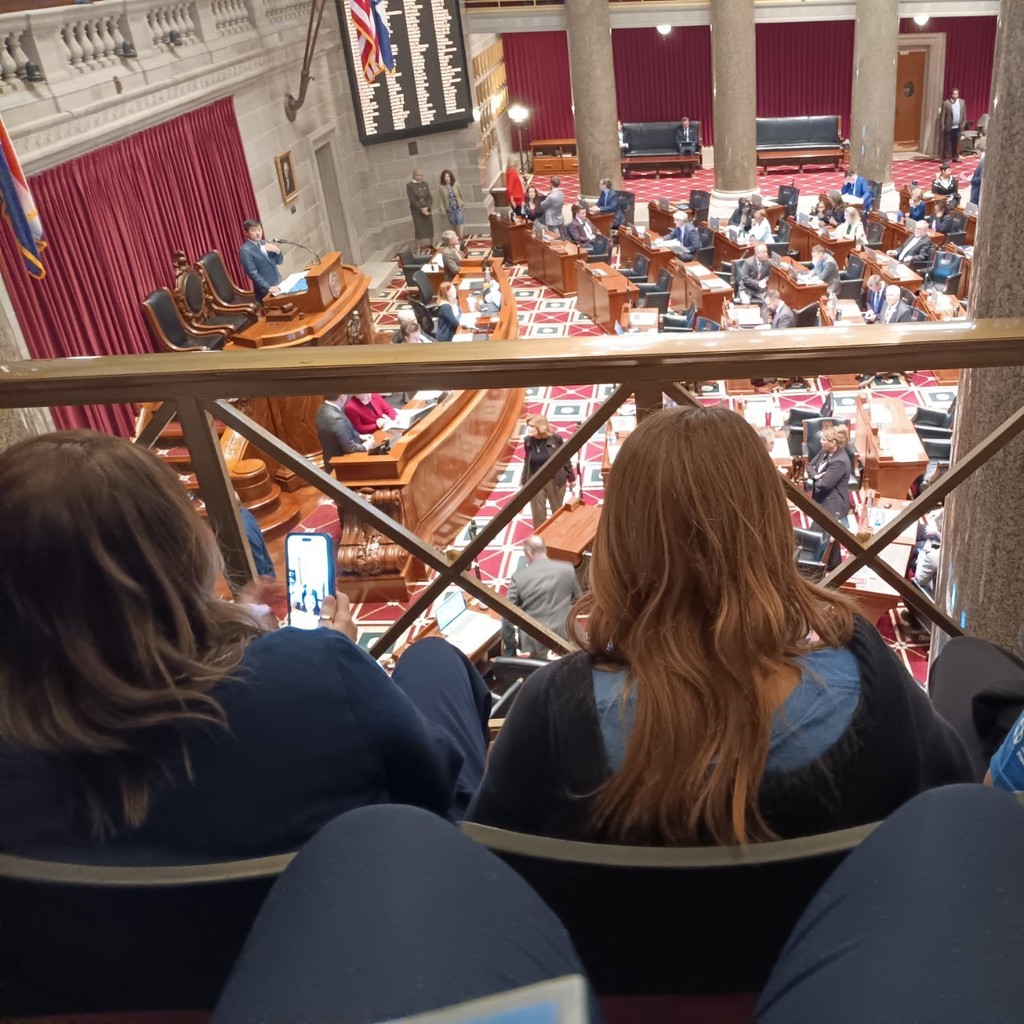 We were just introduced on the SENATE FLOOR