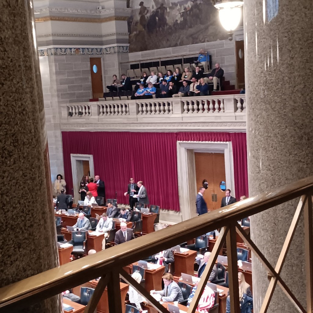 We were just introduced on the SENATE FLOOR