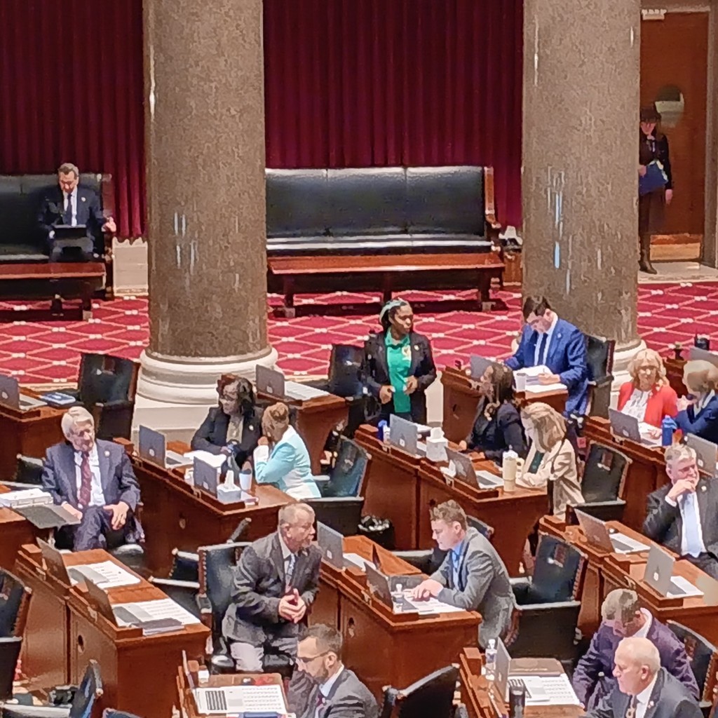 We were just introduced on the SENATE FLOOR