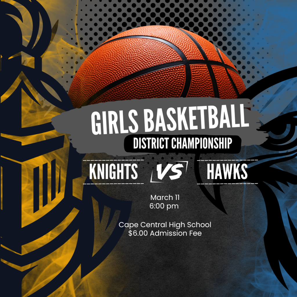 Class 5 District 1 Girls Basketball Tournament March 11th District Championship Farmington vs. Hillsboro @ Cape Central 6 pm