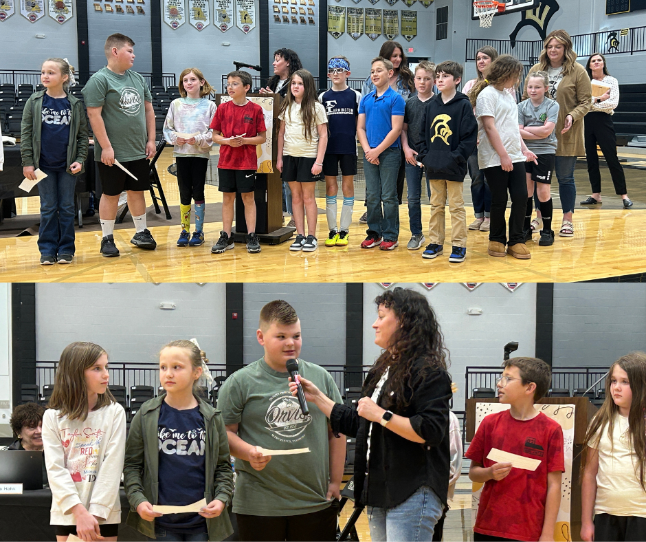 students speaking at the meeting