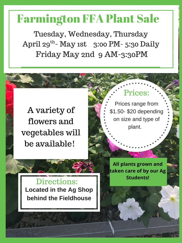 Farmington FFA Plant Sale
