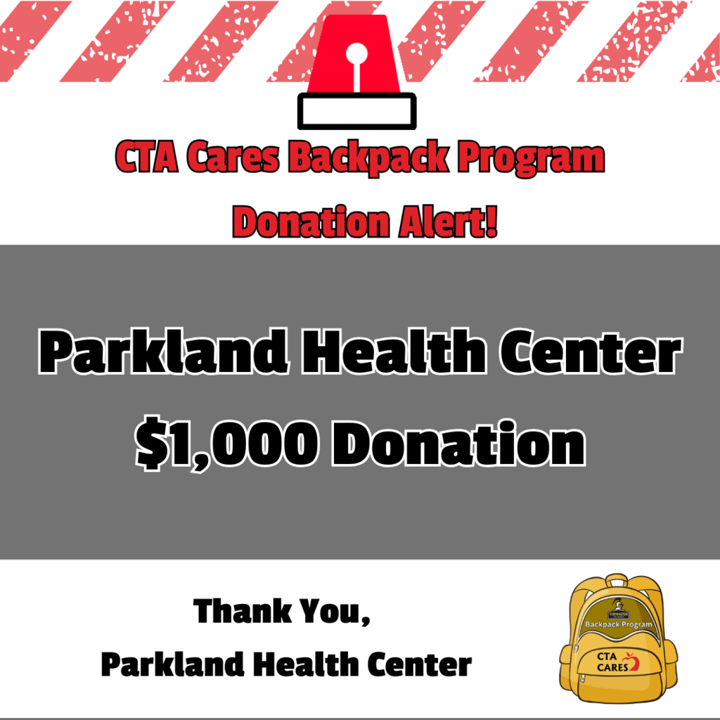 Parkland Health Center $1,000 Donation