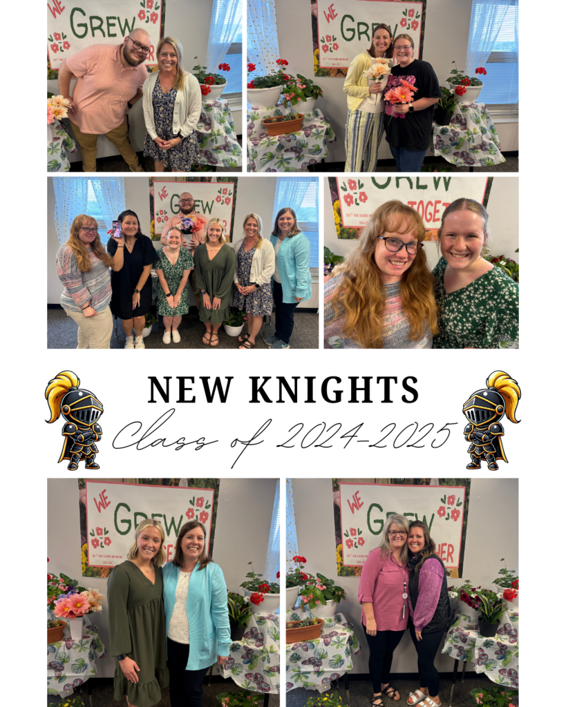 pictures of the new teachers with their mentors