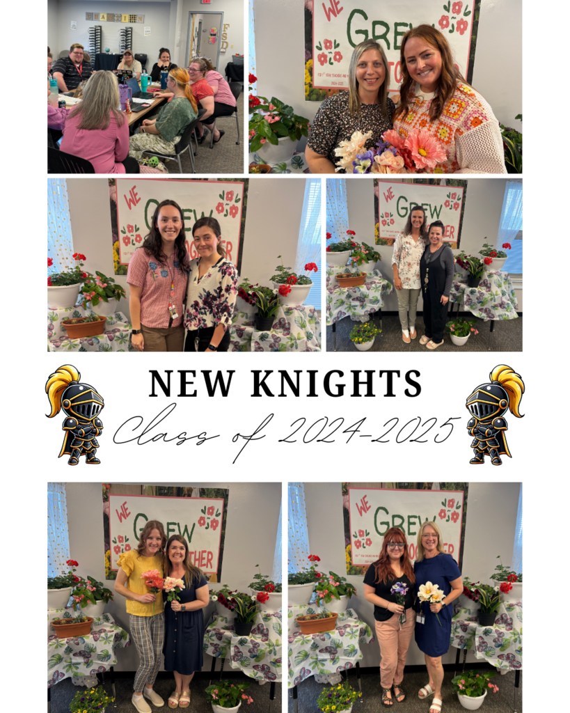 pictures of the new teachers with their mentors