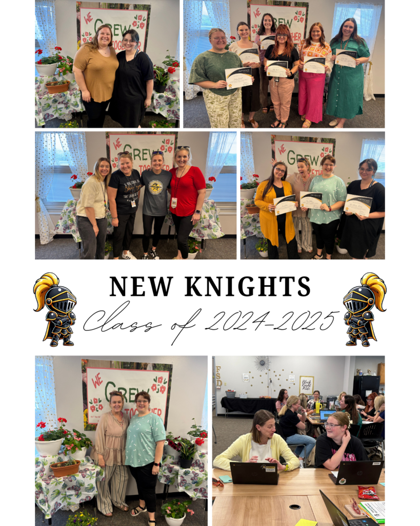 pictures of the new teachers with their mentors