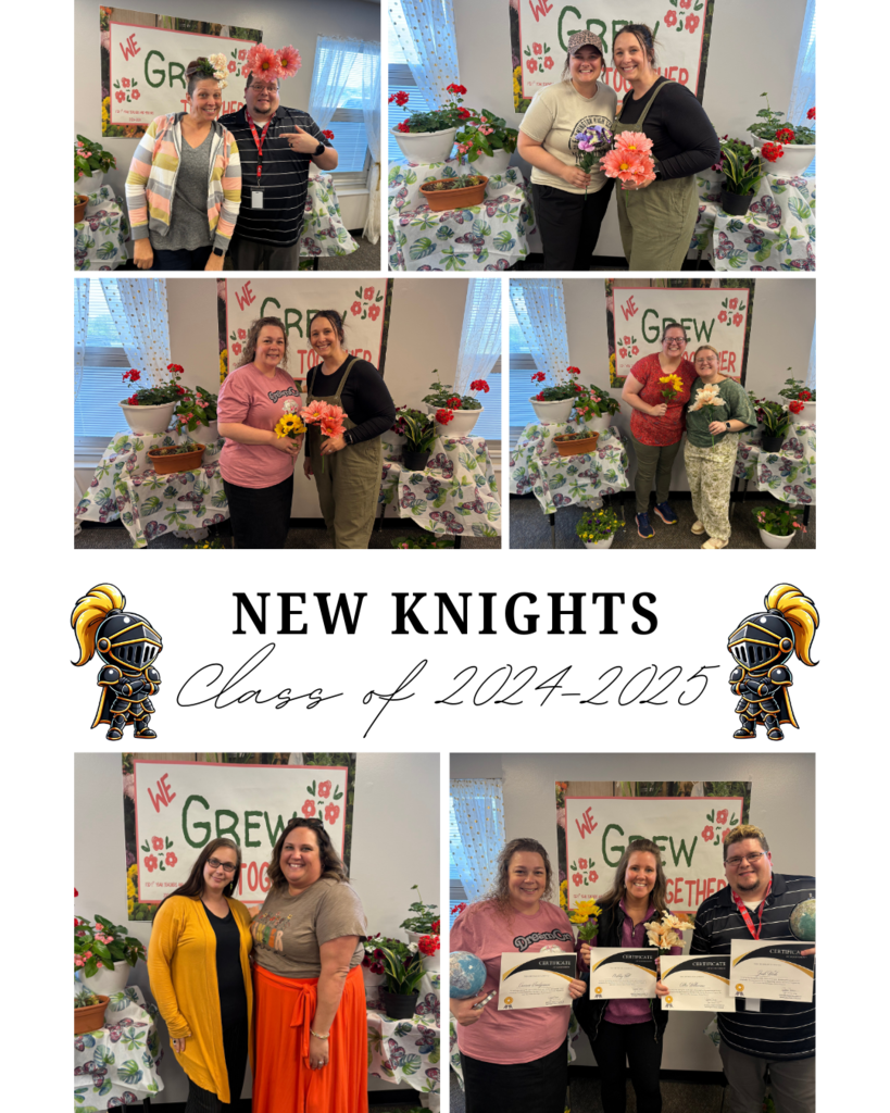 pictures of the new teachers with their mentors