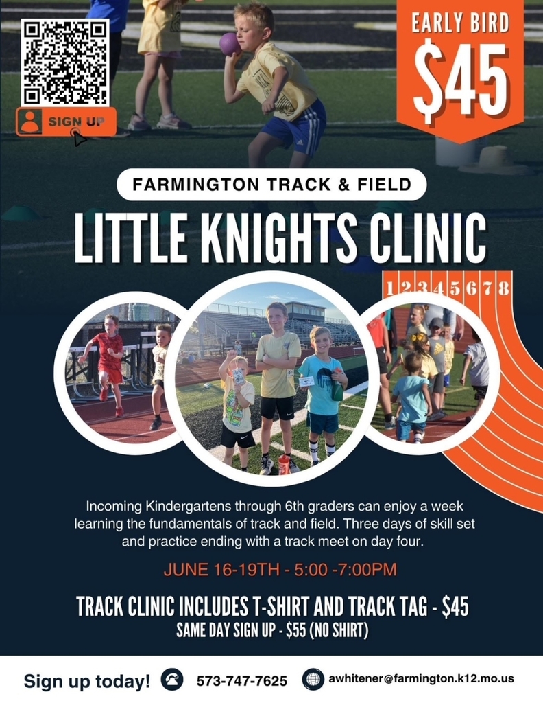 Little Knights Clinic information and pictures of students at last year's clinic