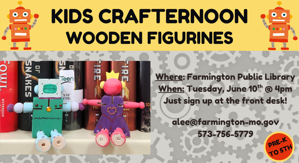 kids crafternoon wooden figurines