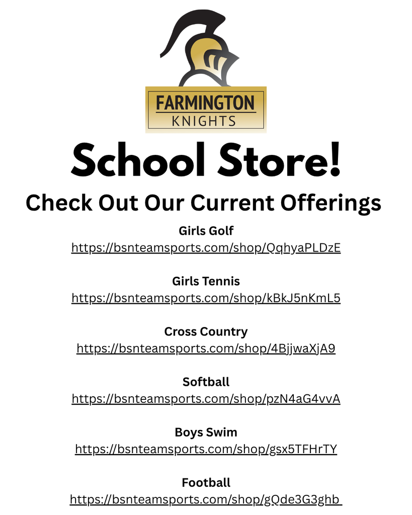 Girls Golf https://bsnteamsports.com/shop/QqhyaPLDzE Girls Tennis https://bsnteamsports.com/shop/kBkJ5nKmL5 Cross Country https://bsnteamsports.com/shop/4BjjwaXjA9 Softball https://bsnteamsports.com/shop/pzN4aG4vvA Boys Swim https://bsnteamsports.com/shop/gsx5TFHrTY Football https://bsnteamsports.com/shop/gQde3G3ghb