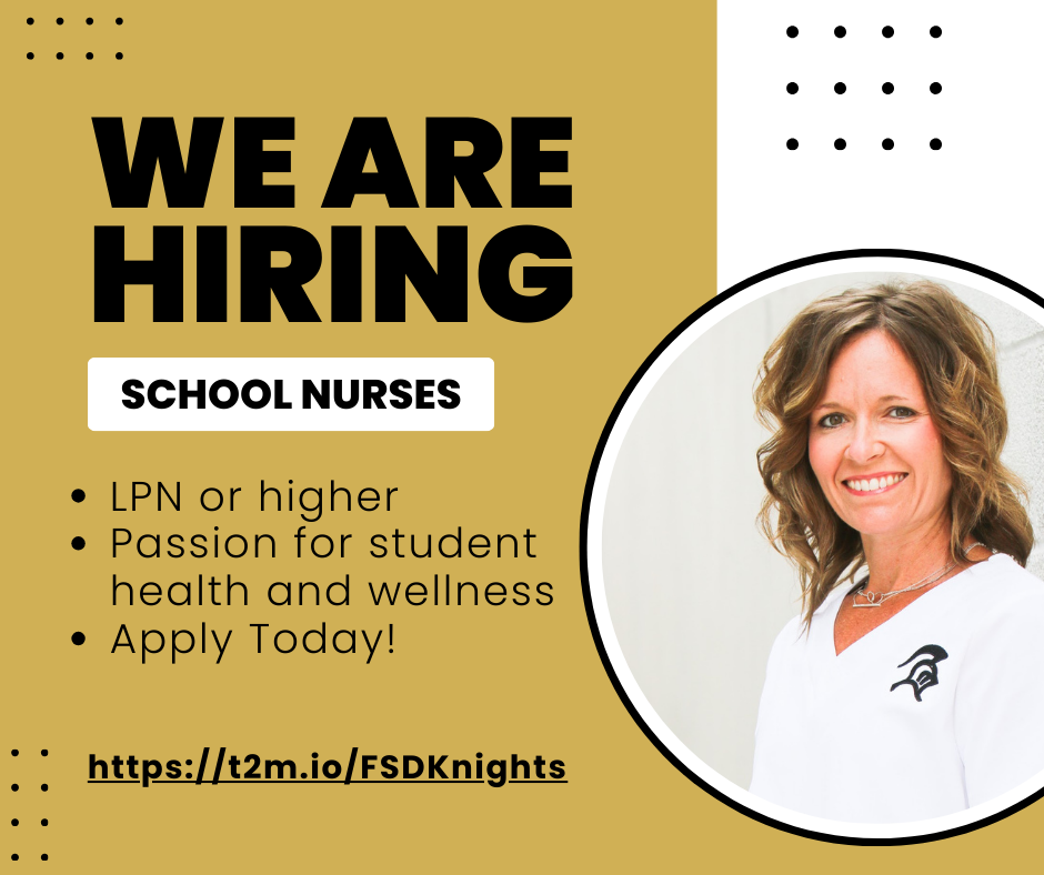 we are hiring school nurses. LPN or higher Passion for student health and wellness Apply Today!
