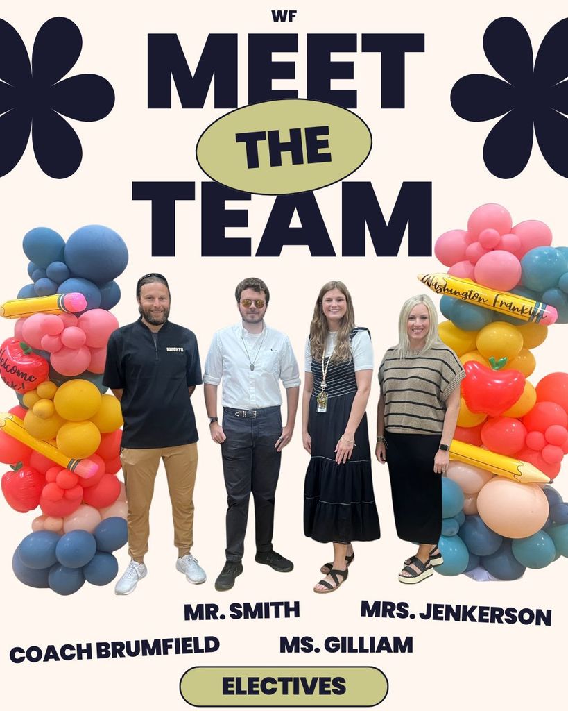 Electives Team: Coach brumfield, Mr. Smith, Ms. Gilliam, and Mrs. Jenkerson