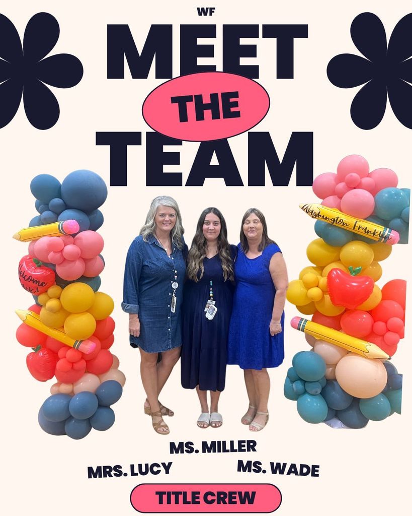 Title team: Mrs. Lucy, Ms. Miller, and Ms. Wade
