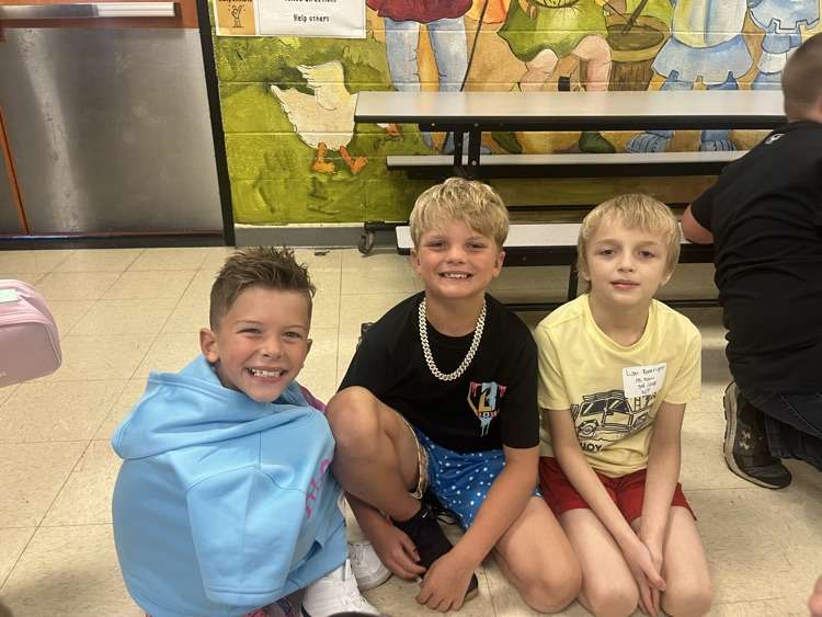 students during the first day of school