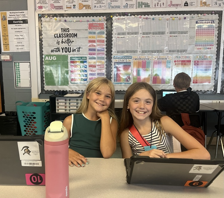 students during the first day of school