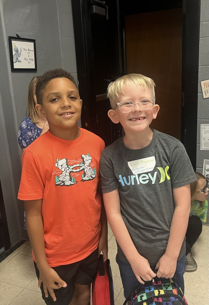 students during the first day of school