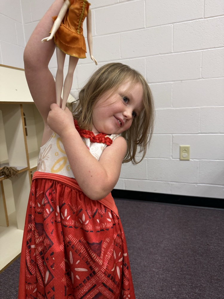 Prek students using gross and fine motor skills